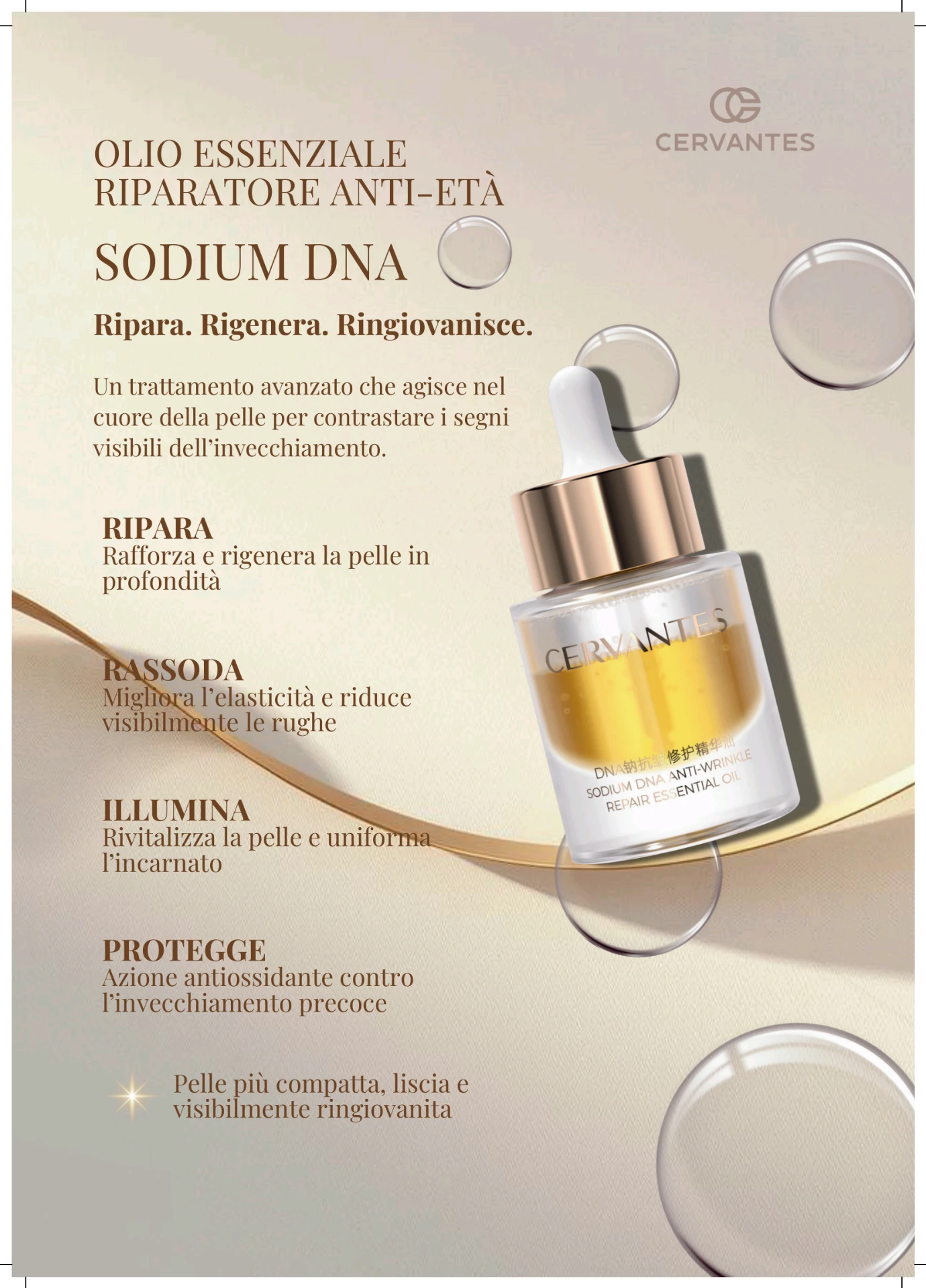 Olio Essenziale Riparatore Anti-Età Sodium DNA — formula